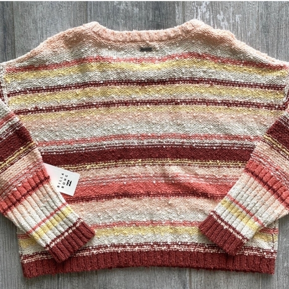 Billabong Easy Going Stripe Sweater Rose - Picture 6 of 15